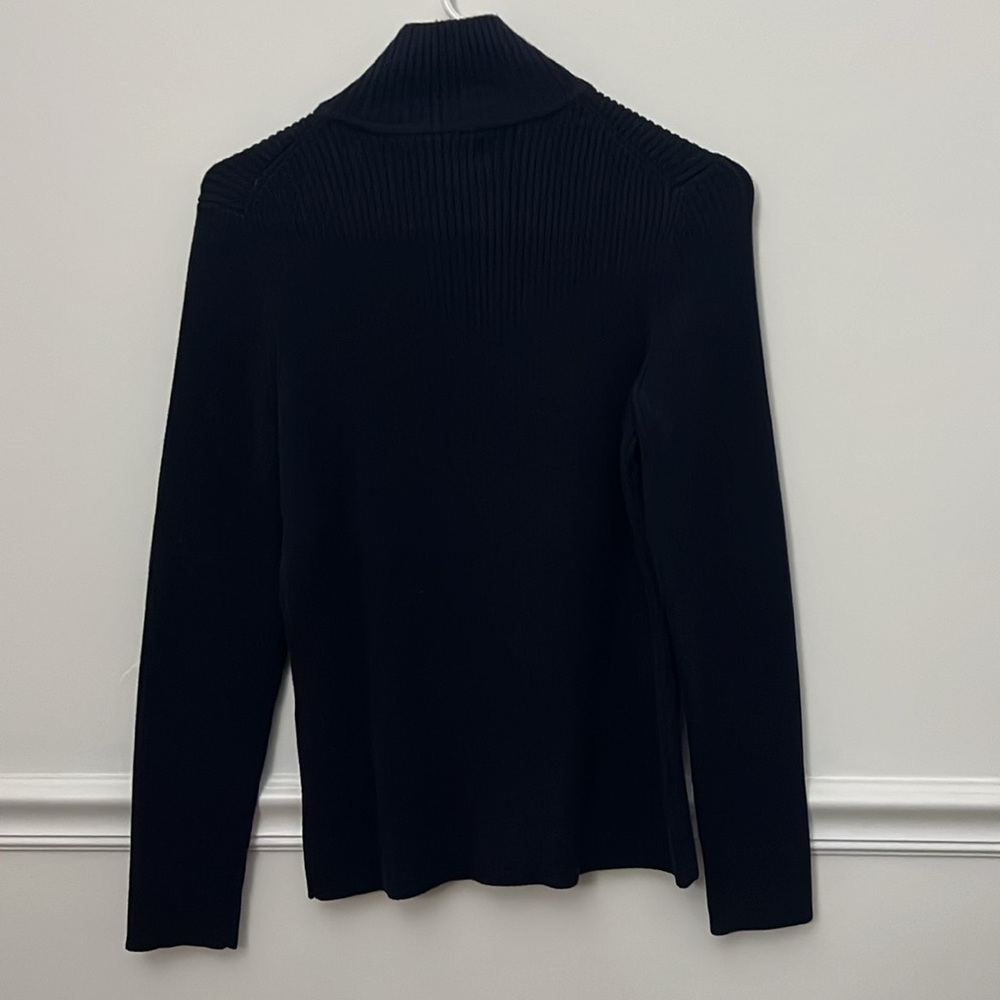 Eddie Bauer - Women's Two Way Ribbed Sweater Sweatshirt - Size M - Picture 4 of 5